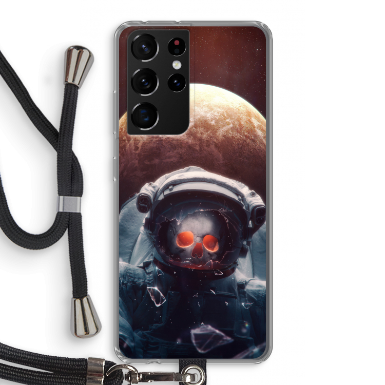 Voyager: Samsung Galaxy S21 Ultra Transparant Hoesje met koord