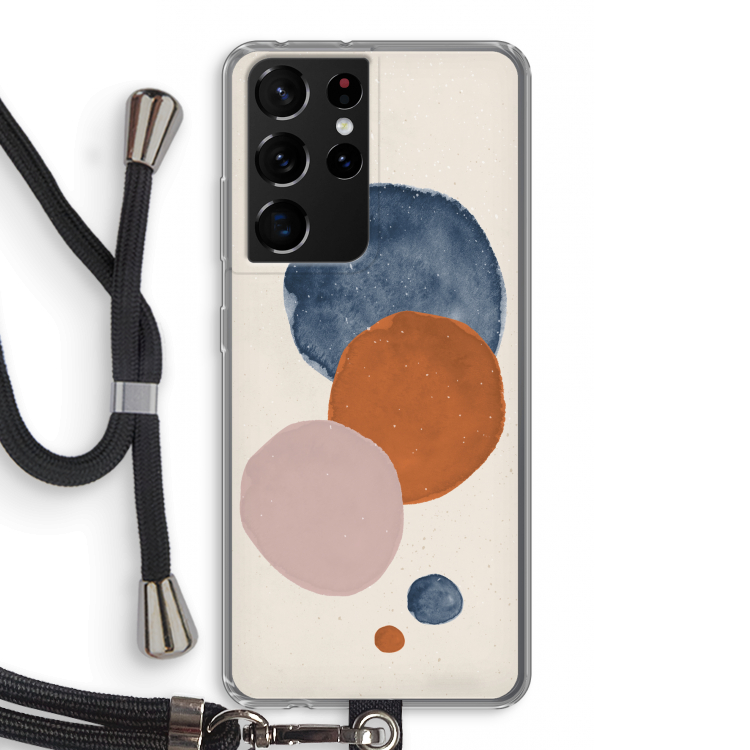 Geo #4: Samsung Galaxy S21 Ultra Transparant Hoesje met koord