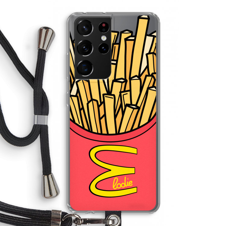McElodie: Samsung Galaxy S21 Ultra Transparant Hoesje met koord
