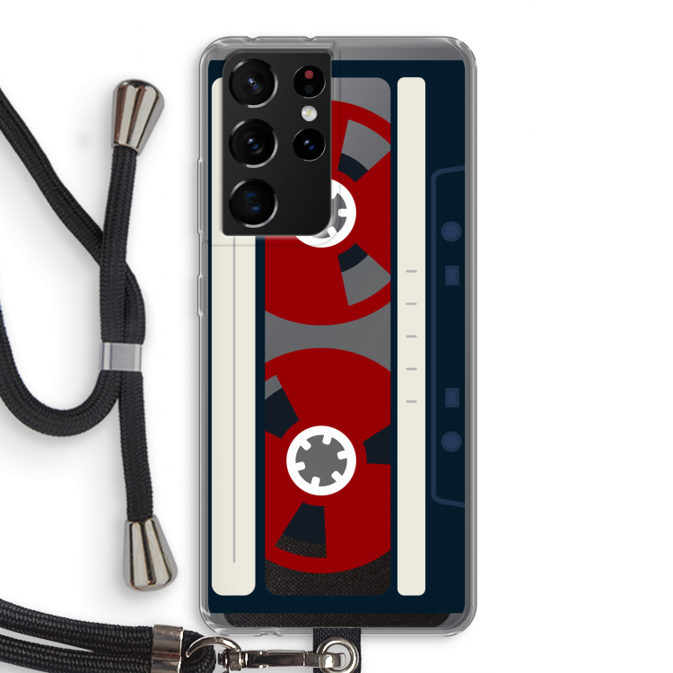 Here's your tape: Samsung Galaxy S21 Ultra Transparant Hoesje met koord