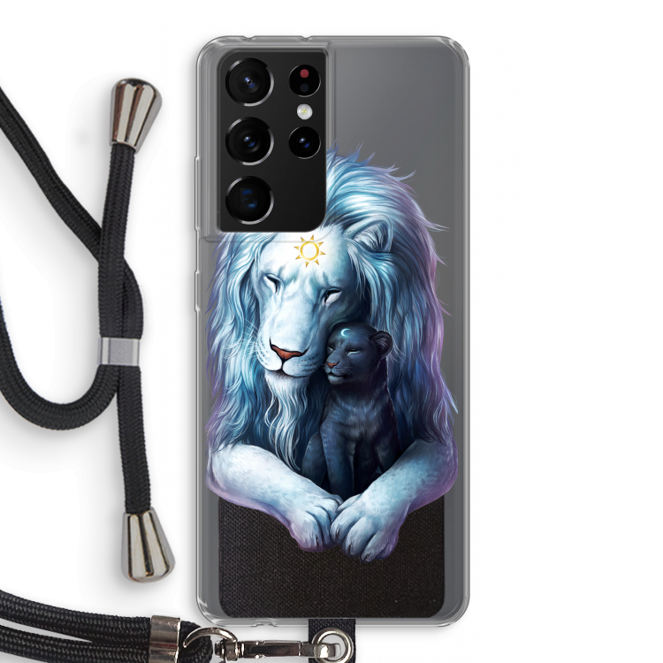 Child Of Light: Samsung Galaxy S21 Ultra Transparant Hoesje met koord