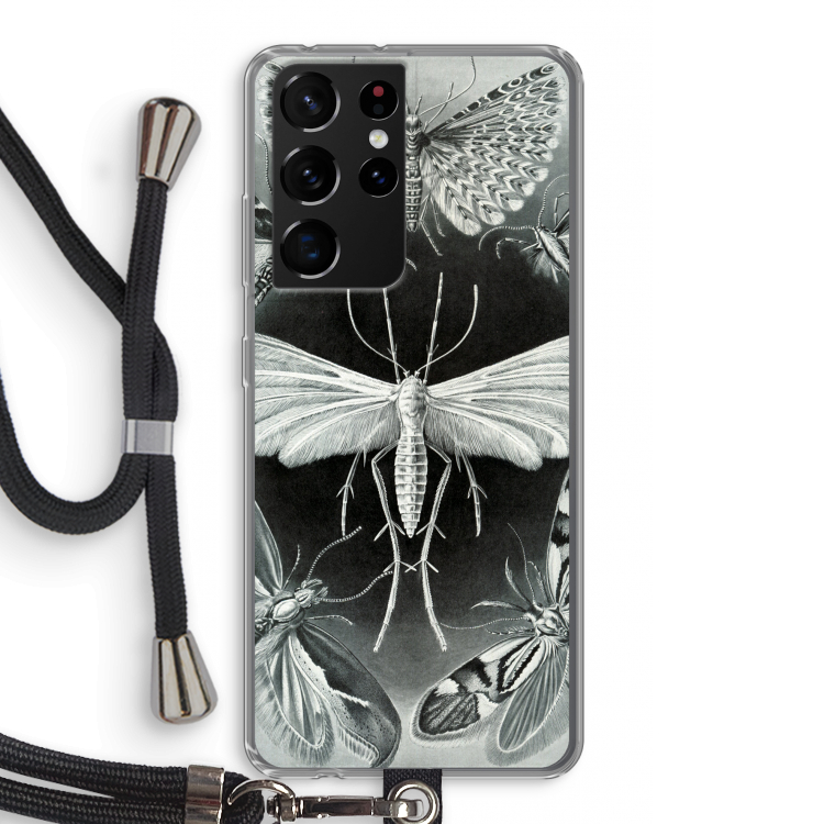 Haeckel Tineida: Samsung Galaxy S21 Ultra Transparant Hoesje met koord