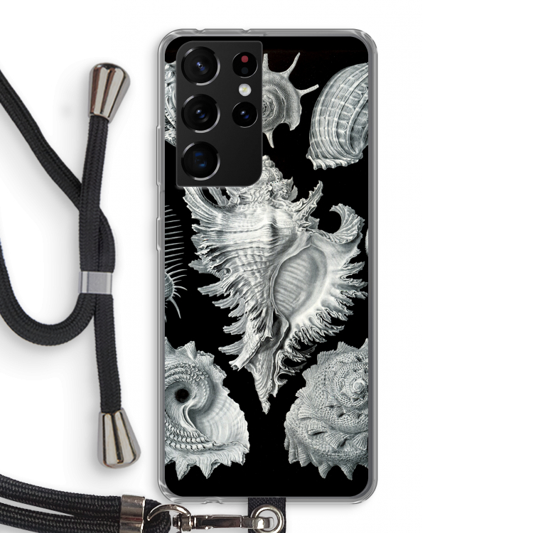 Haeckel Prosobranchia: Samsung Galaxy S21 Ultra Transparant Hoesje met koord