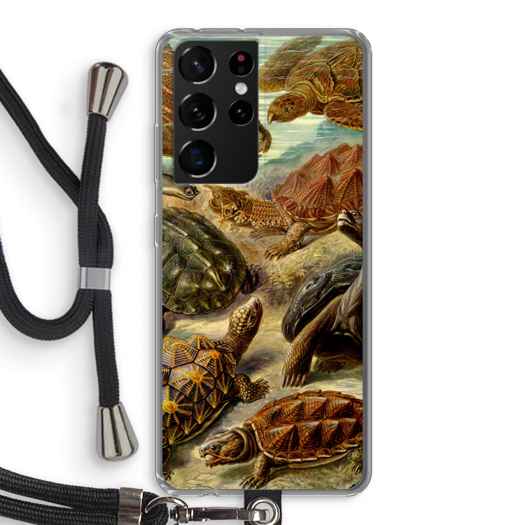 Haeckel Chelonia: Samsung Galaxy S21 Ultra Transparant Hoesje met koord