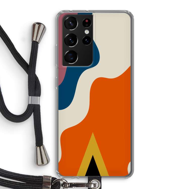 Noor A: Samsung Galaxy S21 Ultra Transparant Hoesje met koord