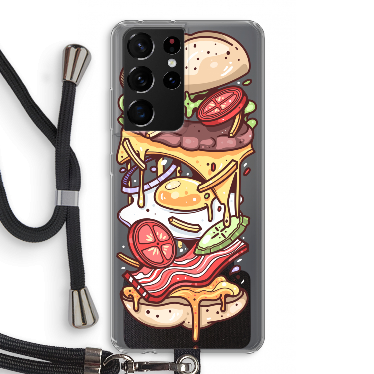 Diet Coke Please: Samsung Galaxy S21 Ultra Transparant Hoesje met koord