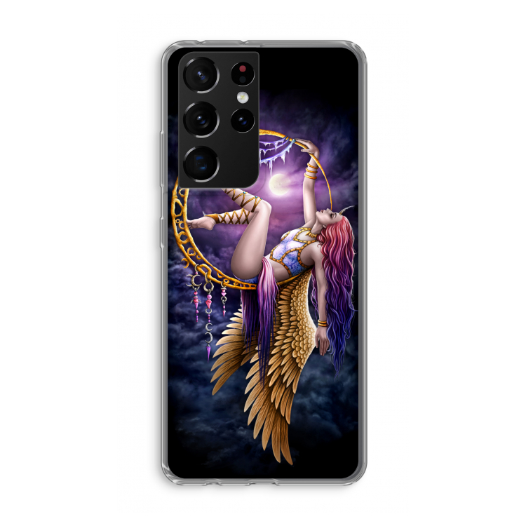 Aerial Angel: Samsung Galaxy S21 Ultra Transparant Hoesje