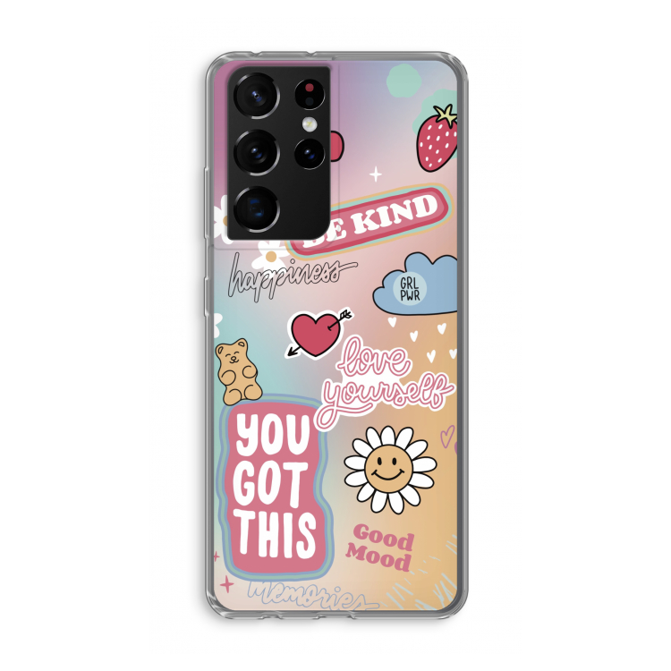 Positivity: Samsung Galaxy S21 Ultra Transparant Hoesje