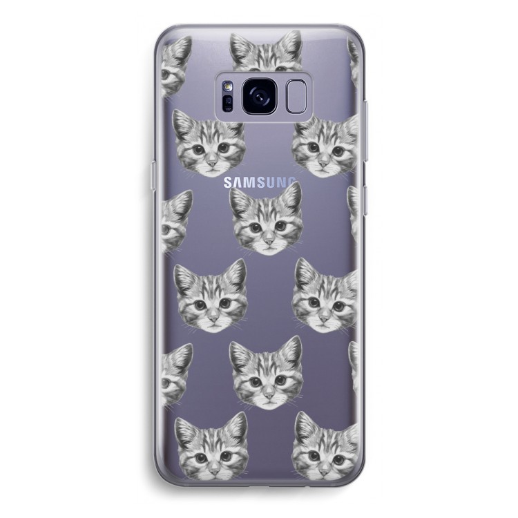 Kitten: Samsung Galaxy S8 Transparant Hoesje