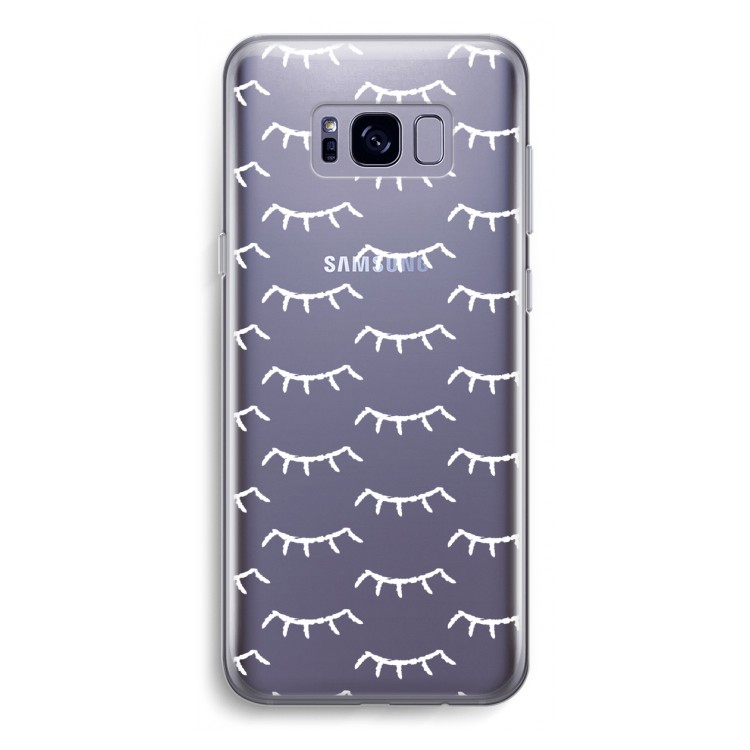 Wimpers: Samsung Galaxy S8 Transparant Hoesje