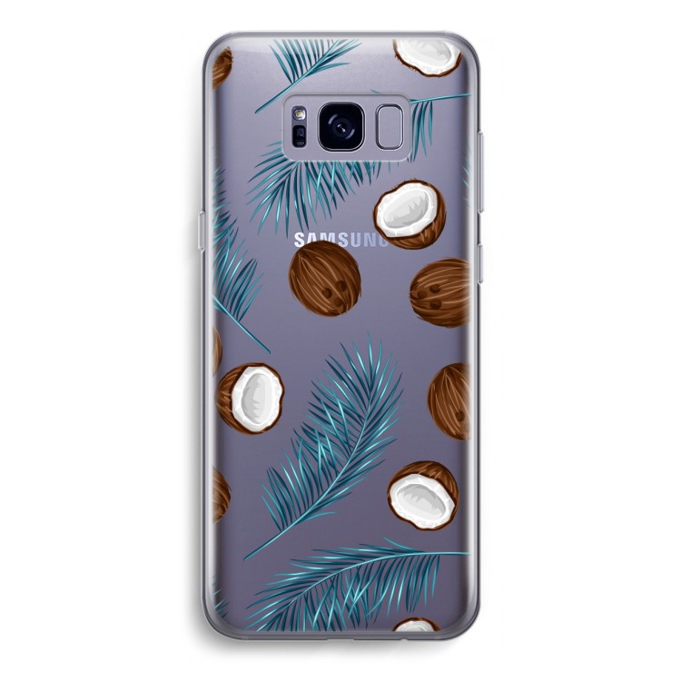 Kokosnoot roze: Samsung Galaxy S8 Transparant Hoesje
