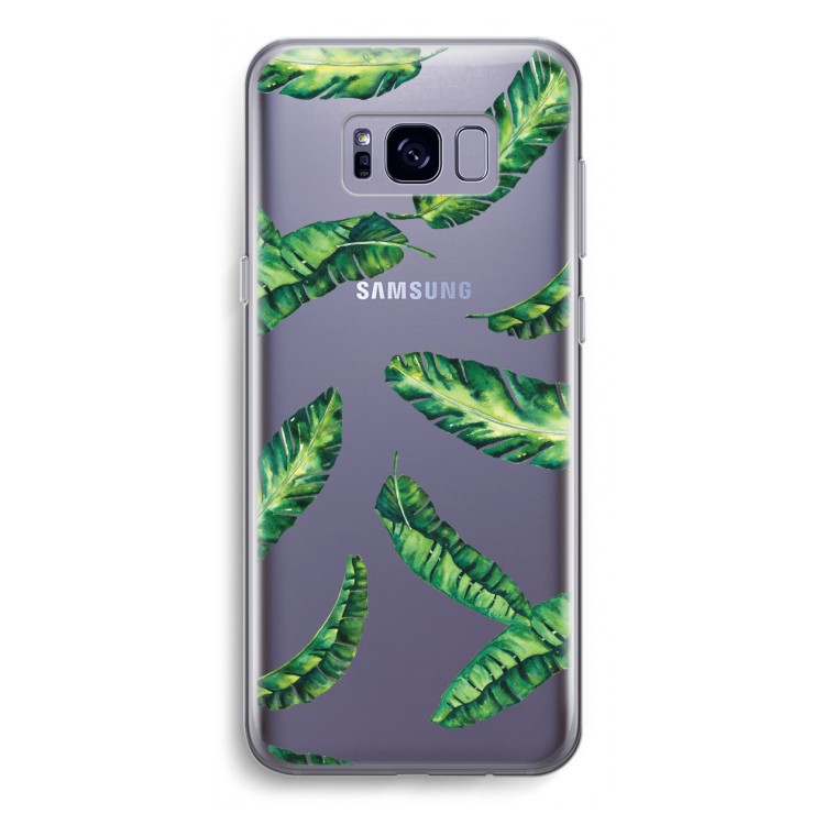 Lange bladeren: Samsung Galaxy S8 Transparant Hoesje