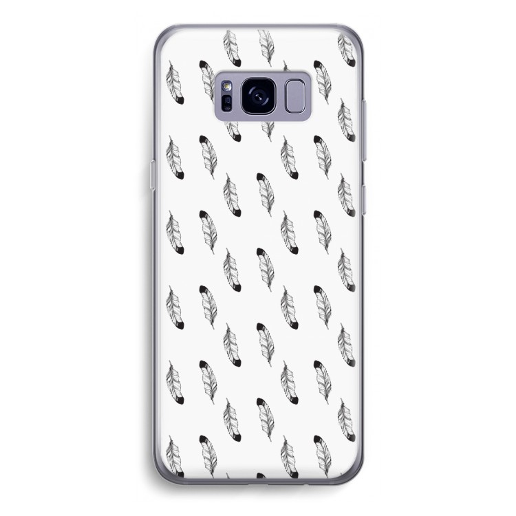 Pluimen: Samsung Galaxy S8 Transparant Hoesje