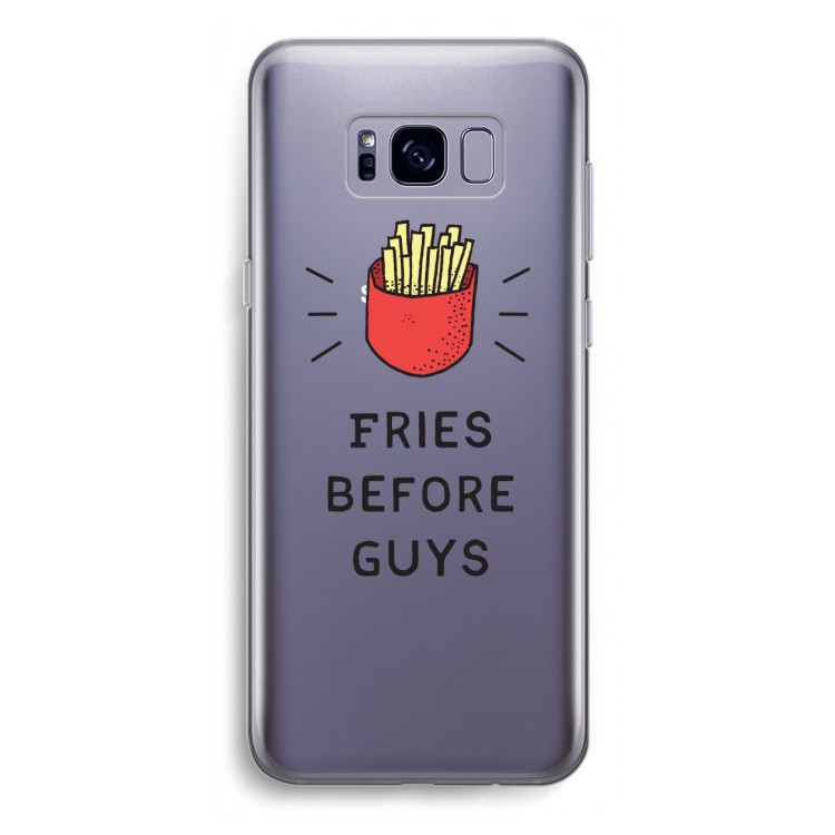 Fries before guys: Samsung Galaxy S8 Transparant Hoesje
