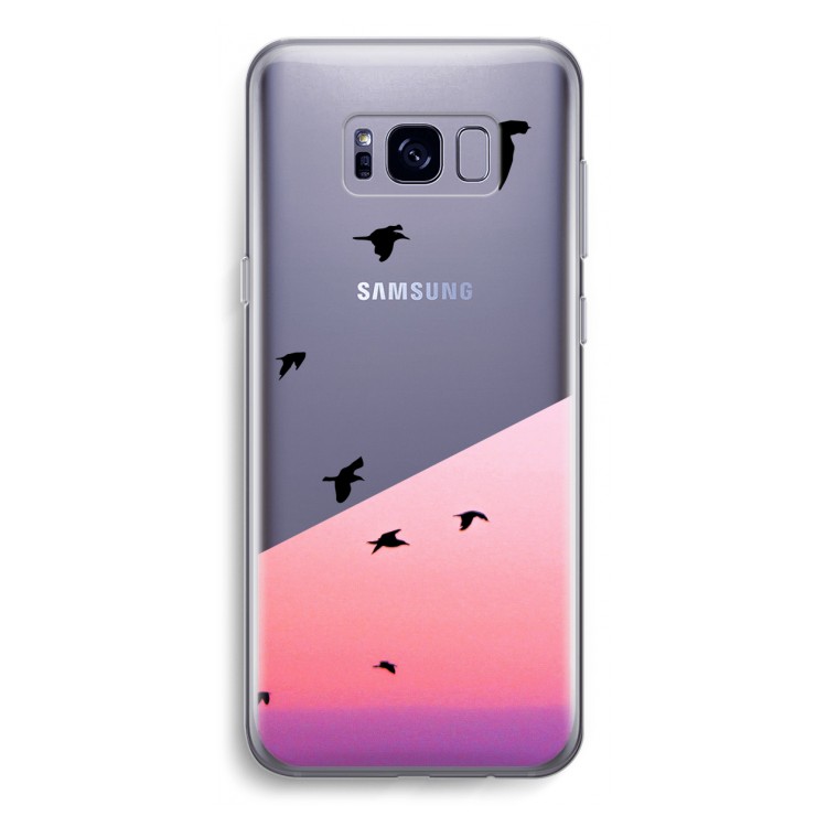 Fly away: Samsung Galaxy S8 Transparant Hoesje