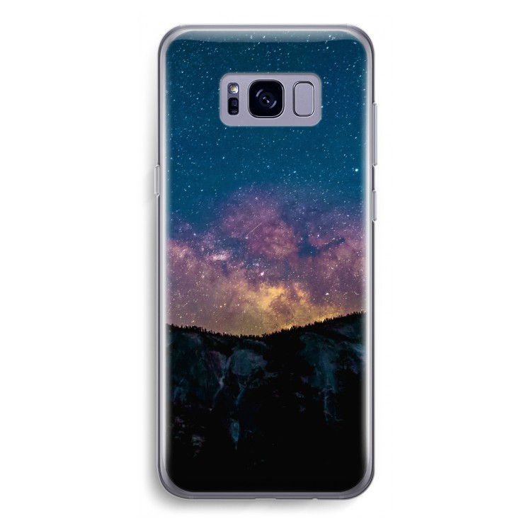 Travel to space: Samsung Galaxy S8 Transparant Hoesje