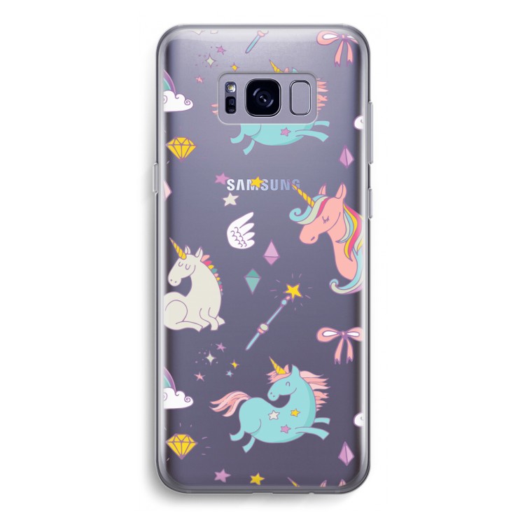 Fantasiewereld: Samsung Galaxy S8 Transparant Hoesje