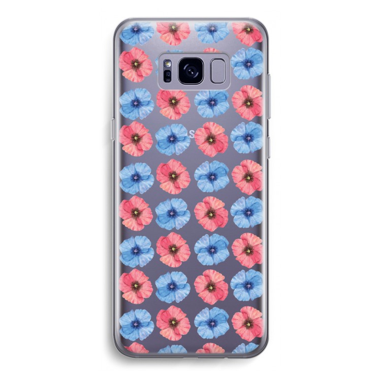 Klaproosjes: Samsung Galaxy S8 Transparant Hoesje