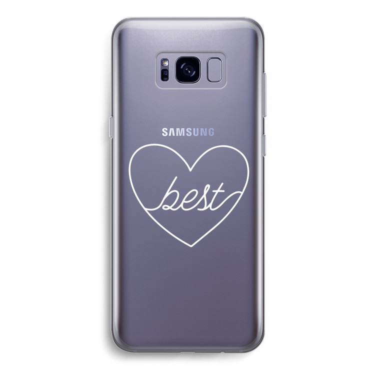 Best heart pastel: Samsung Galaxy S8 Transparant Hoesje