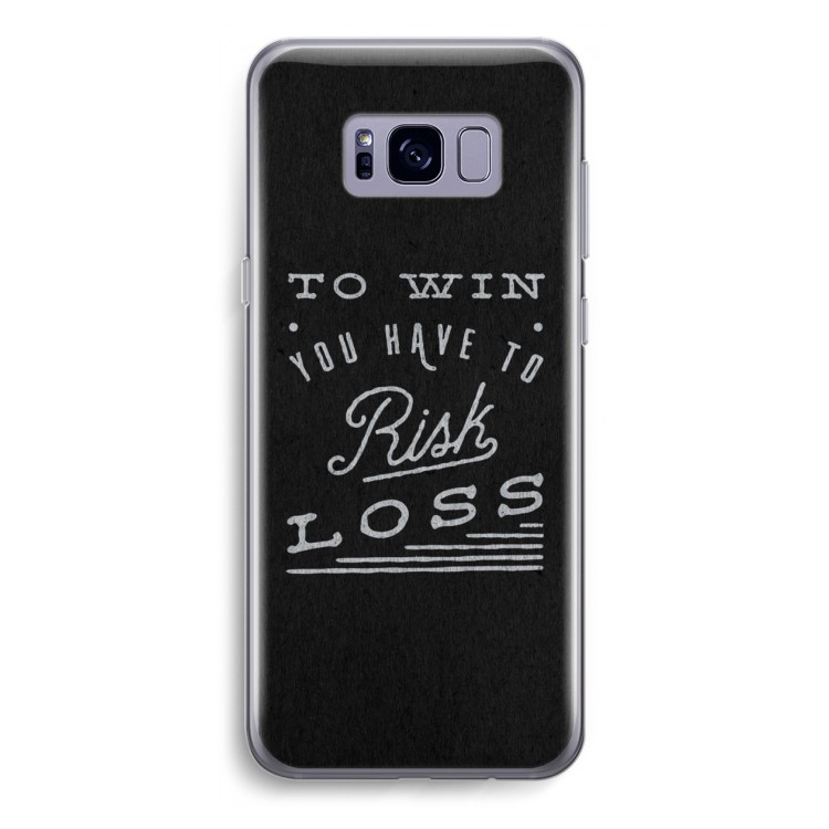 Risk loss: Samsung Galaxy S8 Transparant Hoesje