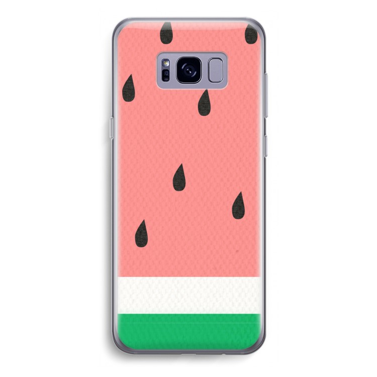 Watermeloen: Samsung Galaxy S8 Transparant Hoesje