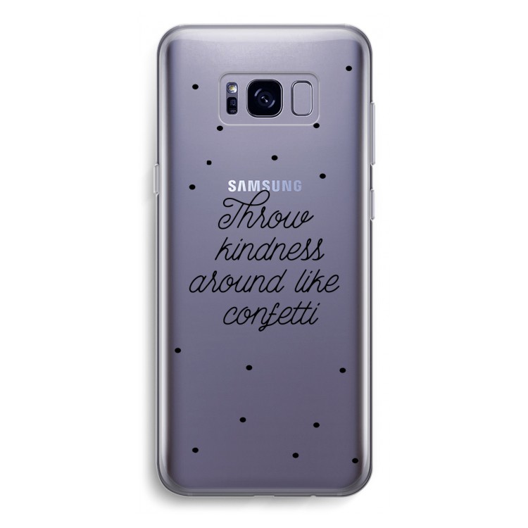 Confetti: Samsung Galaxy S8 Transparant Hoesje