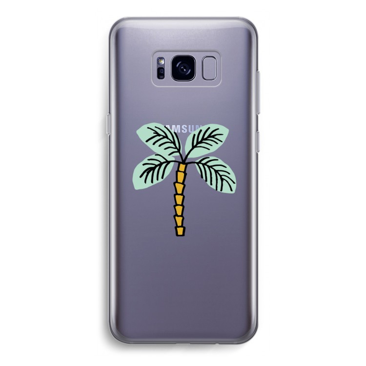 Palmboom: Samsung Galaxy S8 Transparant Hoesje