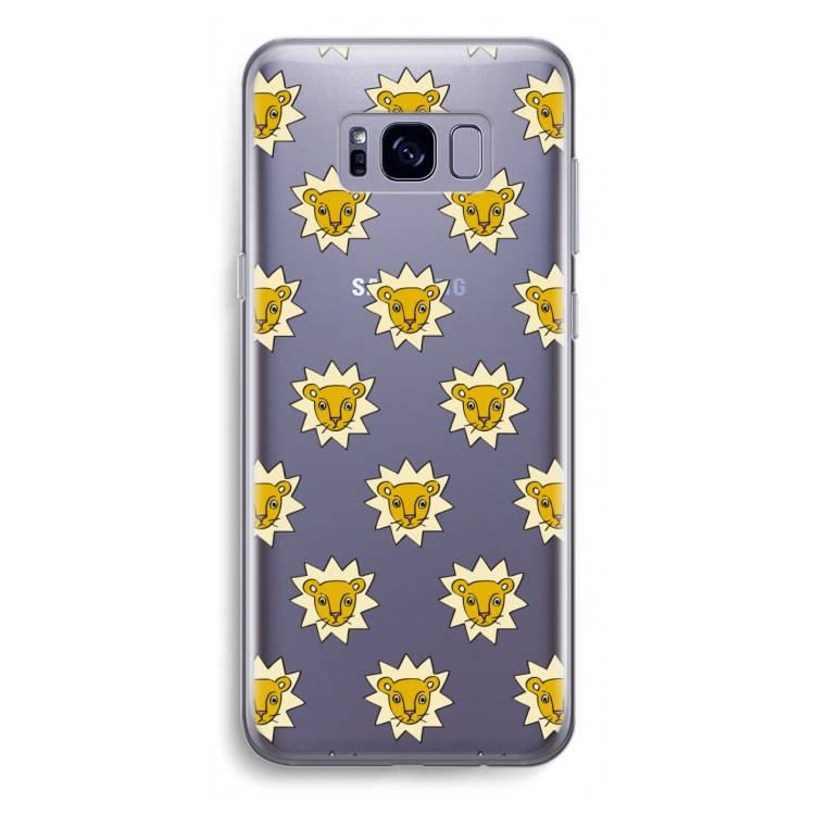 Leeuwenkoppen: Samsung Galaxy S8 Transparant Hoesje