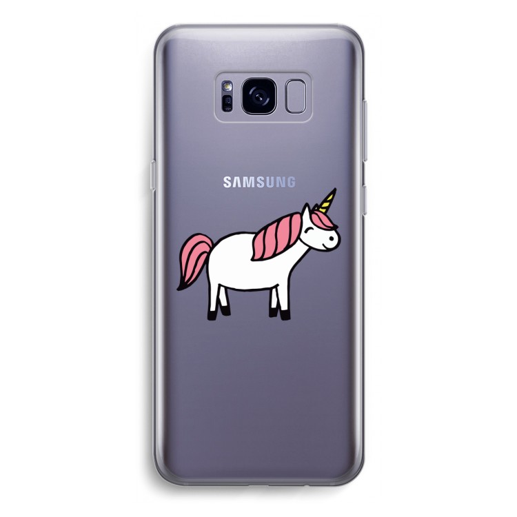 Eenhoorn: Samsung Galaxy S8 Transparant Hoesje