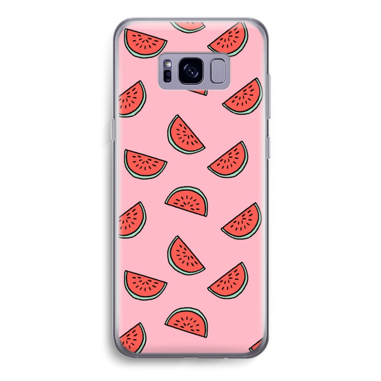Watermeloen: Samsung Galaxy S8 Transparant Hoesje
