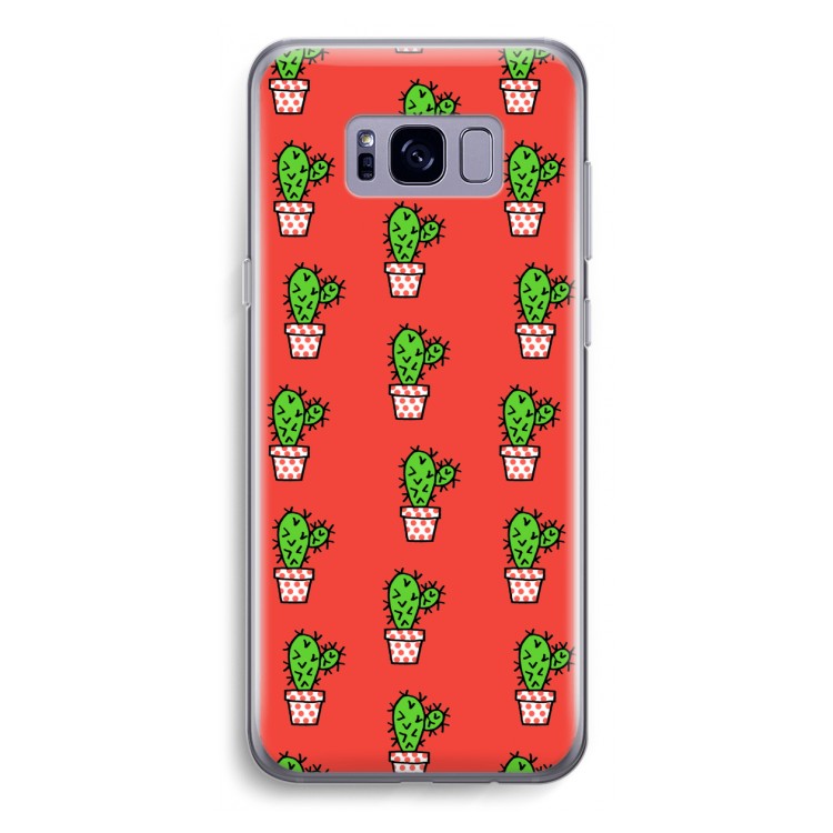 Mini cactus: Samsung Galaxy S8 Transparant Hoesje