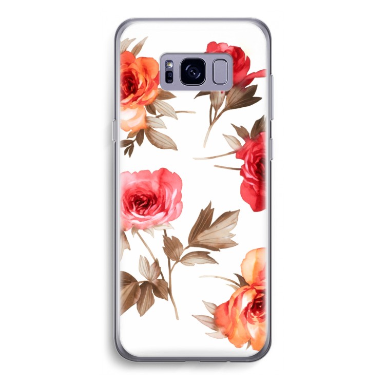 Roosjes: Samsung Galaxy S8 Transparant Hoesje