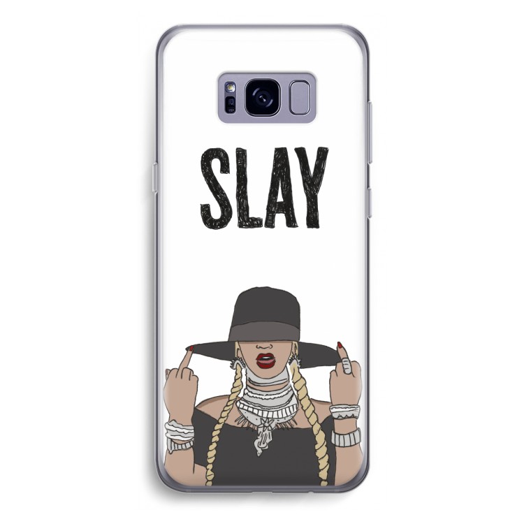Slay All Day: Samsung Galaxy S8 Transparant Hoesje