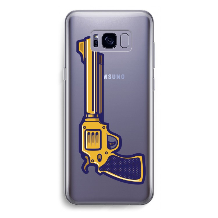Pew Pew Pew: Samsung Galaxy S8 Transparant Hoesje