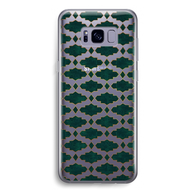 Moroccan tiles: Samsung Galaxy S8 Transparant Hoesje