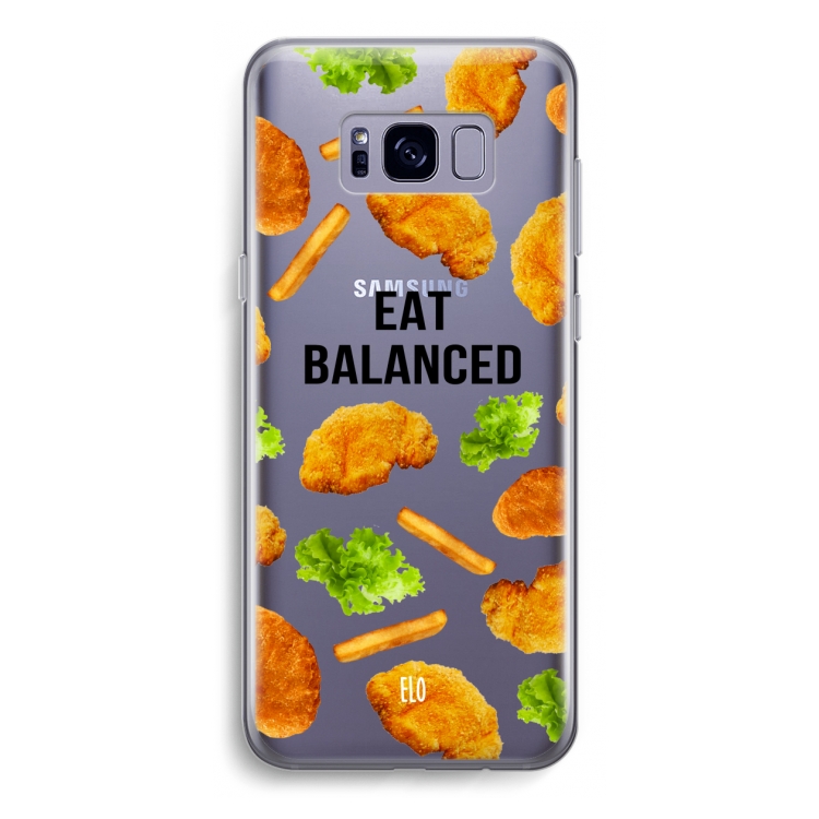 Eat Balanced: Samsung Galaxy S8 Transparant Hoesje