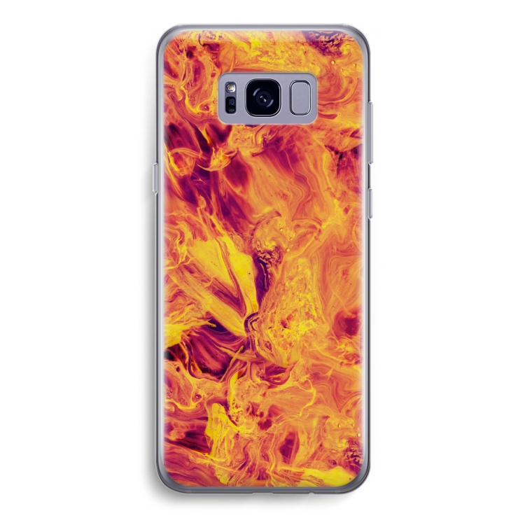 Eternal Fire: Samsung Galaxy S8 Transparant Hoesje