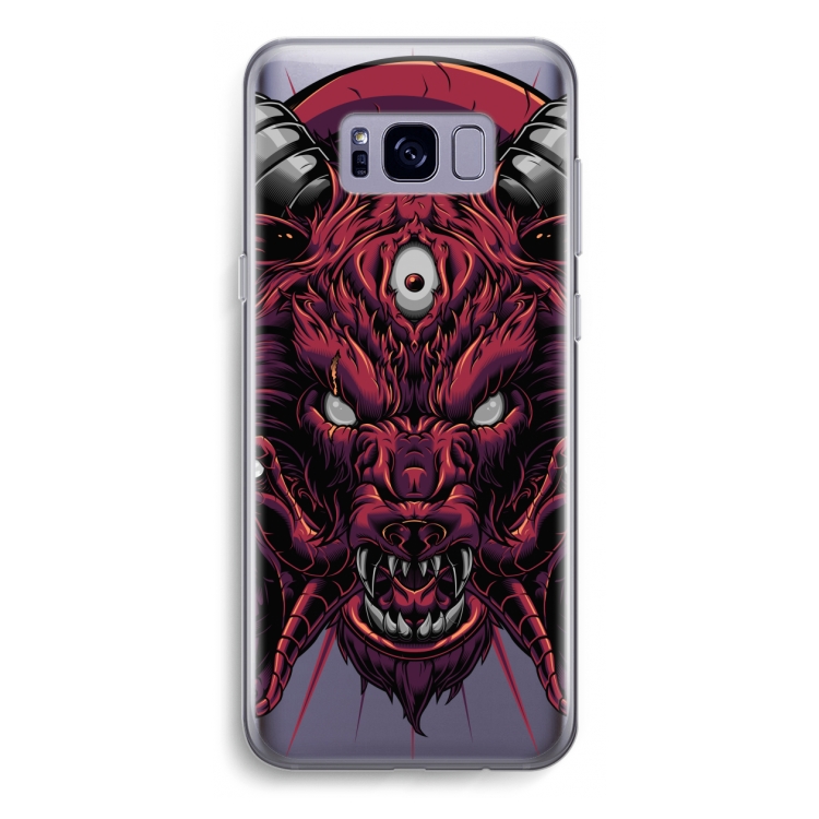 Hell Hound and Serpents: Samsung Galaxy S8 Transparant Hoesje