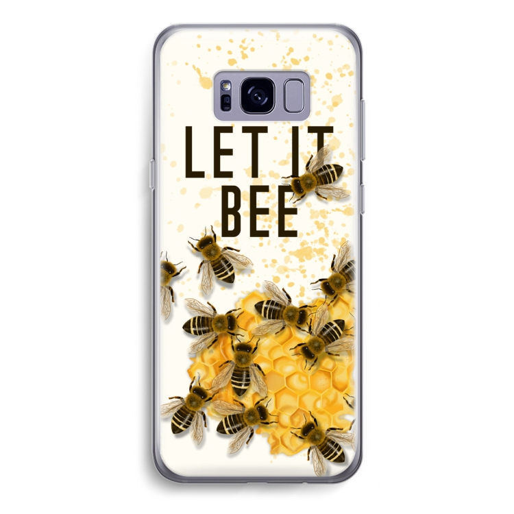 Let it bee: Samsung Galaxy S8 Transparant Hoesje