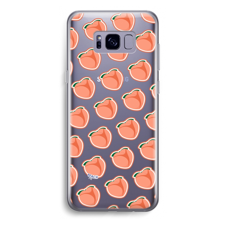 Just peachy: Samsung Galaxy S8 Transparant Hoesje