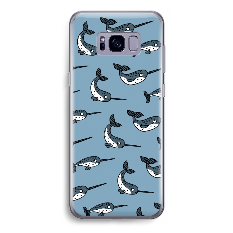 Narwhal: Samsung Galaxy S8 Transparant Hoesje