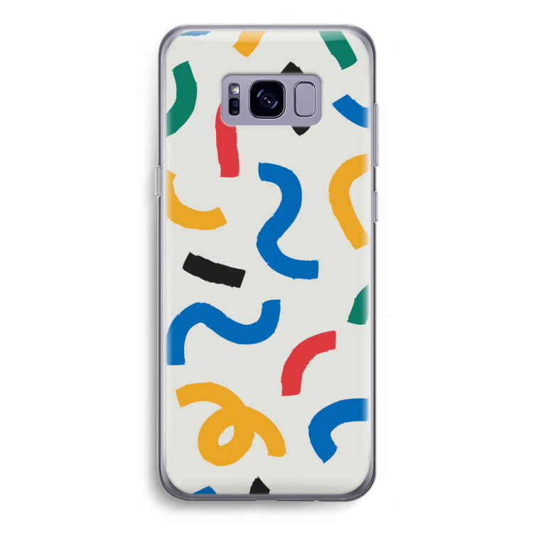 Illustratieve pop 2: Samsung Galaxy S8 Transparant Hoesje