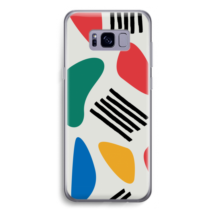 Illustratieve pop 1: Samsung Galaxy S8 Transparant Hoesje