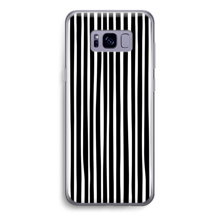 Stripes: Samsung Galaxy S8 Transparant Hoesje