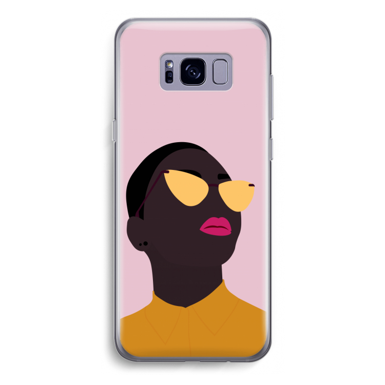 Yellow glasses: Samsung Galaxy S8 Transparant Hoesje