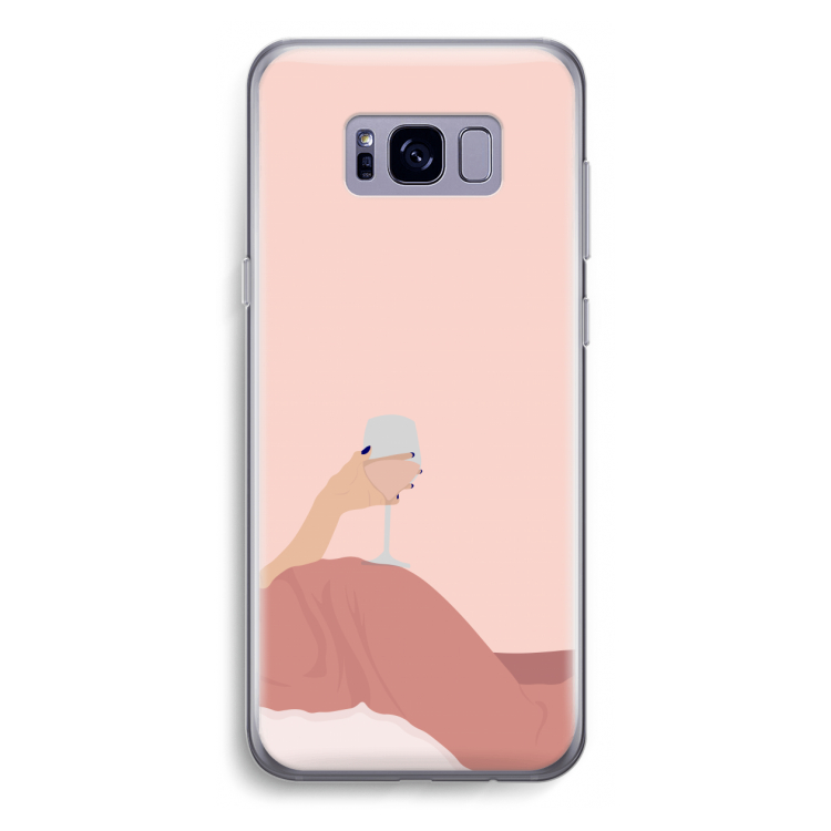 Wine: Samsung Galaxy S8 Transparant Hoesje