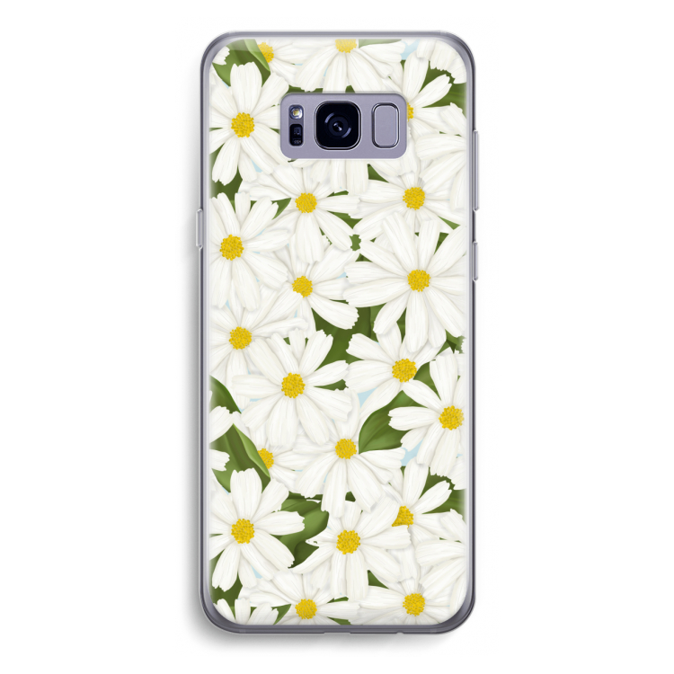 Summer Daisies: Samsung Galaxy S8 Transparant Hoesje