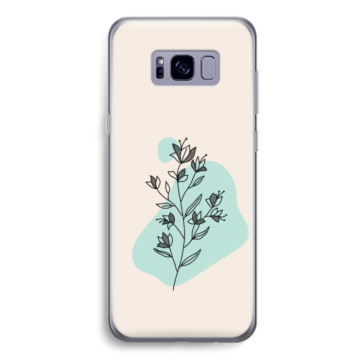 Violets are blue: Samsung Galaxy S8 Transparant Hoesje