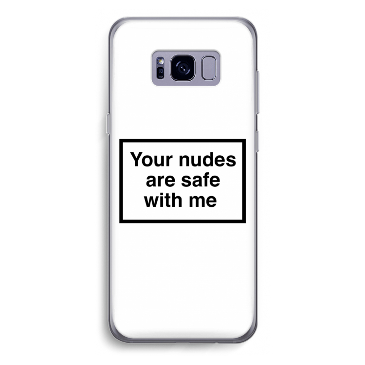 Safe with me: Samsung Galaxy S8 Transparant Hoesje