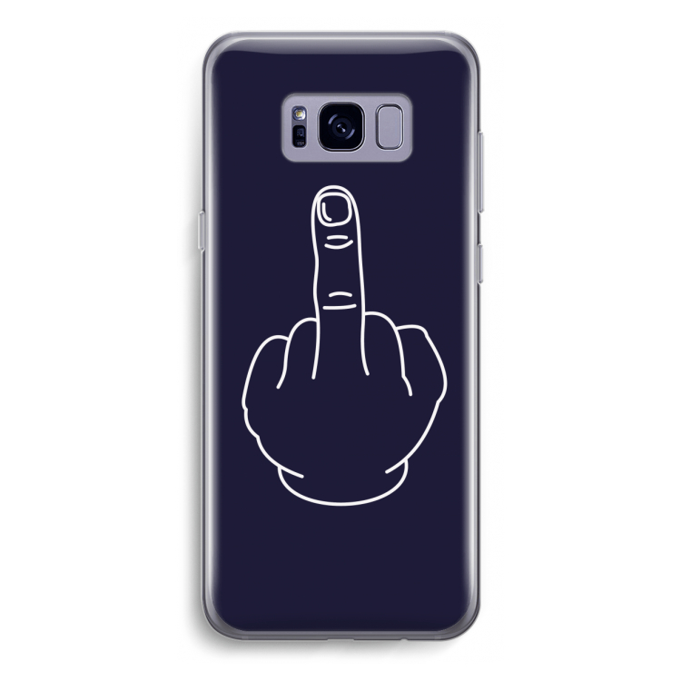 F**k U: Samsung Galaxy S8 Transparant Hoesje
